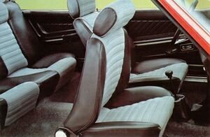 The interior of the Alfasud ti.