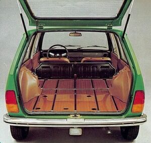 The boot of the Alfasud Giardinetta.